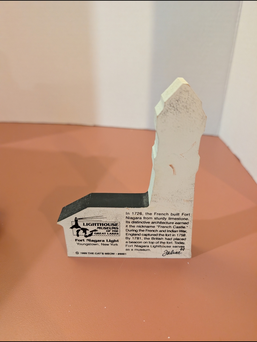 Vintage 1999 The Cat's Meow Lighthouse Museums of the Great Lakes Shelf Sitter - Picture 5 of 8